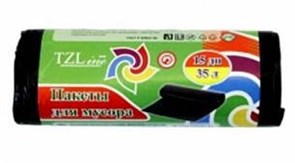 Пакеты для мусора ТМ TZLine 35л 15шт LDPE