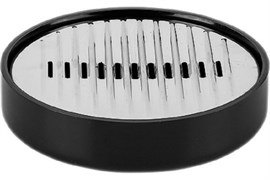 Мыльница PRIMANOVA LENOX круглая, чёрный M-E32-06