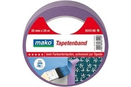 Скотч MAKO малярный,обойный 25мм*25м 831080