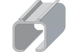 Направляющая верхняя для раздвижных дверей N2-2м