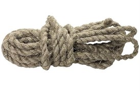 Веревка льнопеньковая СИБРТЕХ D=10мм, L=6м, крученная 94011
