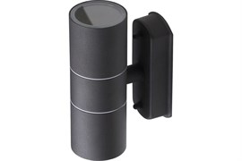 Светильник ЭРА с декоративной подсветкой WL28 BK 2*GU10 MAX35W IP54 черный 6089