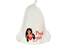 Шапка HOT POT Bad girl для бани и сауны, войлок 41158