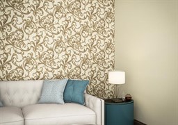 Обои ЛАНИТА ТФШ Витраж декор (молочно-горчичный) ТФШ6-1273 1,06*10,05м (1упак-6рул)