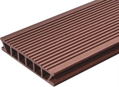 Доска террасная Deckron Classic 153*28*4000мм, коричневый DR4000B