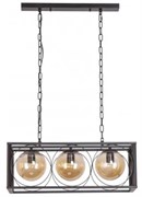 Люстра ASYA AVIZE 9002-2H METAL BLACK 3*E27 150-18080