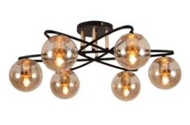 Люстра TEKAVIZE 8359 6xE27 GOLD+BLACK 159-17738