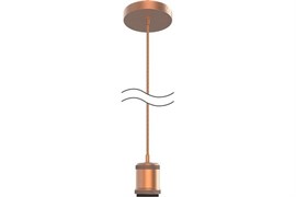 Светильник GAUSS LED Decor подвесной медный E27 1м PL023