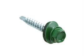 Саморезы Стройбат кровельные с буром 4,8x35 зеленый (250 шт) 115840