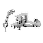 Смеситель Decoroom одноручный для ванны с коротким изливом, хром DR72036
