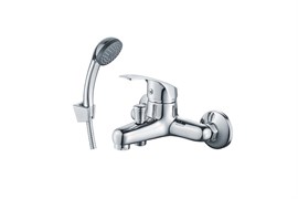 Смеситель Decoroom одноручный для ванны с коротким изливом, хром DR71035