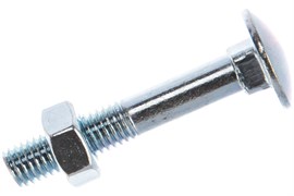 Болт мебельный ELEMENT DIN 603 10x 60 с гайкой (2 шт) 21270