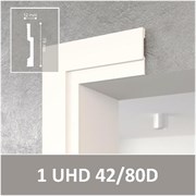 Плинтус СОЛИД напольный ударопрочный UHD42/80, белый, L2.4м/TM Unica/11