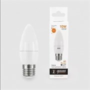 Лампа GAUSS LED Elementary Свеча 10W 750lm E27 3000K 30210