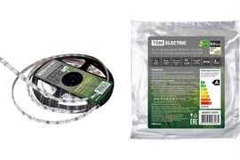 Лента светодиодная TDM SMD2835-120 LED/м-IP20-12В-9,6Вт/м мультибелая (5м)
