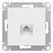 Розетка AtlasDesign телефонная RJ11, механизм, белая ATN000181