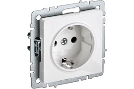 Розетка BRITE с з/к/ш 16А белая BR-R14-16-K01