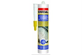 Силикон SOUDAL нейтральный санитарный бесцветный 300 мл
