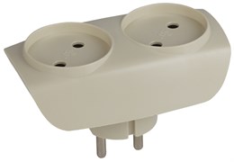Тройник SP-2-I 2гн/без зазем/сл. кость ЭРА