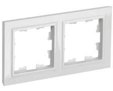 Рамка BRITE 2-ая белая BR-M22-K01