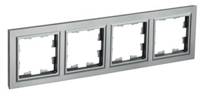 Рамка BRITE 4-ая сталь BR-M42-K46