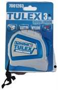 Рулетка TULEX DOUBLEHOOK нейлон, ударопрочный обрез. корпус, автофиксация, 2-й магн.зацеп 3м 7001203