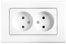 Розетка VIKO LINNERA S двойная 91400055 арт.364-36100