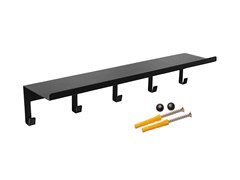 Полка MANZZARO/BUTLER 011.08 с 5 крючками 50х12х9 см арт.115649/116107