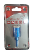 Коронка ЭКСПЕРТ буровая алмазная по стеклу и керамической плитке,трехгран.хвостовик,25х50мм 1425-25