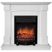 Каминокомплект REALFLAME ANDREA R STD/EUG WT-F513 белый, Fobos Lux BL-LT RC (FBL)