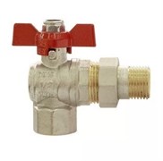 Кран шаровый HLV 3/4 угловой со сгоном бабочка