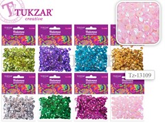 Пайетки для декоративных работ 8цв. 11*8см TZ 13109
