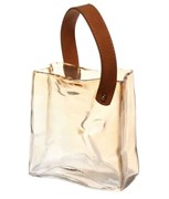 Ваза стеклянная ADVANCE Молли 14*17см оранжевая 390-916