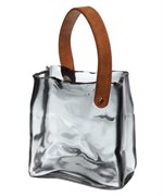 Ваза стеклянная ADVANCE Молли 14*17см серая 390-917