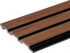 Панель 3D RAIL из вспененного полистирола 2800х120х10 мм Вишня