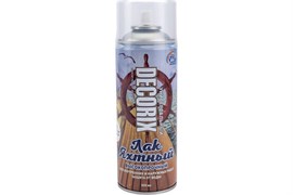 Лак аэрозольный DECORIX яхтный, бесцветный матовый 520мл 0134-31 DX