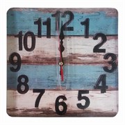 Часы настенные квадратные,мдф,асс.диз.25*25*4 см 170470