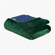 Покрывало стеганое MOROSHKA Zolotoy Roy 220х240см, двустороннее, зеленый+синий 938-203-01