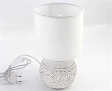 Лампа настольная ESTARES ALFA 1xE14 R-125x150x265-WHITE/WHITE-220-IP20 УУО00004420