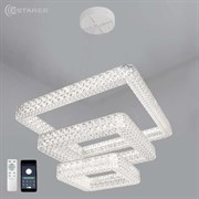 Люстра ESTARES управляемая светодиодная AKRILIKA 120W 3S-APP-555-CHROME/CLEAR-220-IP20_Ч УУО00004449