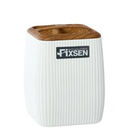 Стакан FIXSEN WOOD белый FX-402-3