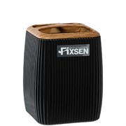 Стакан FIXSEN WOOD черный FX-401-3