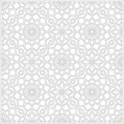 Трафарет DECOR Т11 Квадратные узоры 600*600мм (1мм)