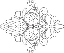 Трафарет DECOR Т5 Дамаск 390*450мм.1мм