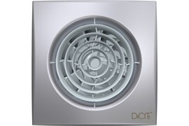 Вентилятор ЭРА осевой вытяжной с обратным клапаном D 100, декоративный SILENT 4C gray metal