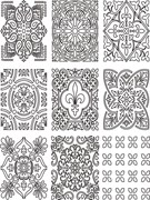 Трафарет DECOR Т3 Пэчворк квадрат 600*600мм (1мм)