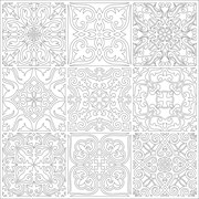 Трафарет DECOR Т9 Евроузоры 600*600мм (1мм)