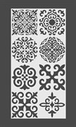 Трафарет DECOR Т45 Национальный узор 350*700мм (1мм)