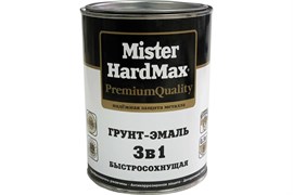 Грунт-эмаль 3 в 1 КВИЛ MISTER HARDMAX черная 0,9 кг