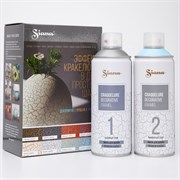 Аэрозоль CERTA эффект кракелюра, базовый слой-серебро, финишный слой-голубой